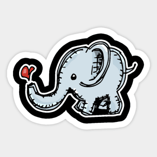 Womens Cute Baby Elephat Sticker